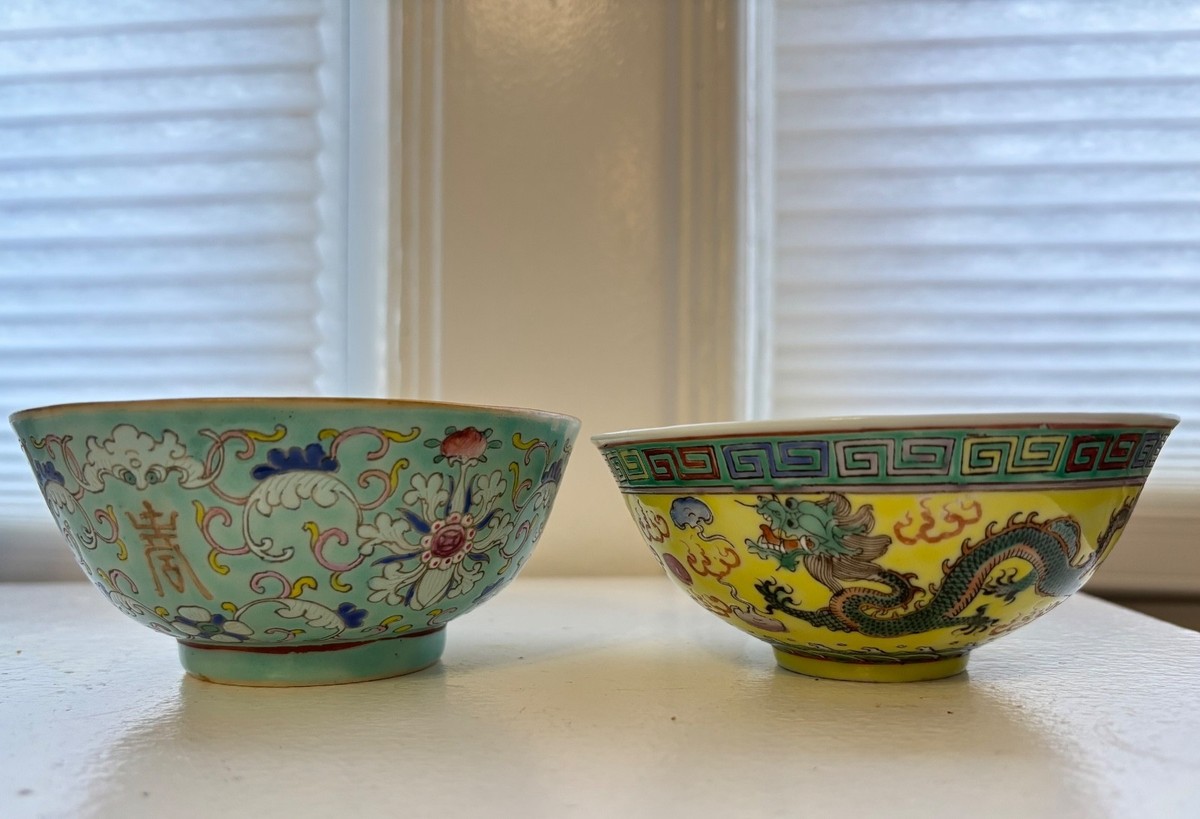 中国明時代末期清時代早期染付大碗 中国明時代末期清時代早期染付大碗