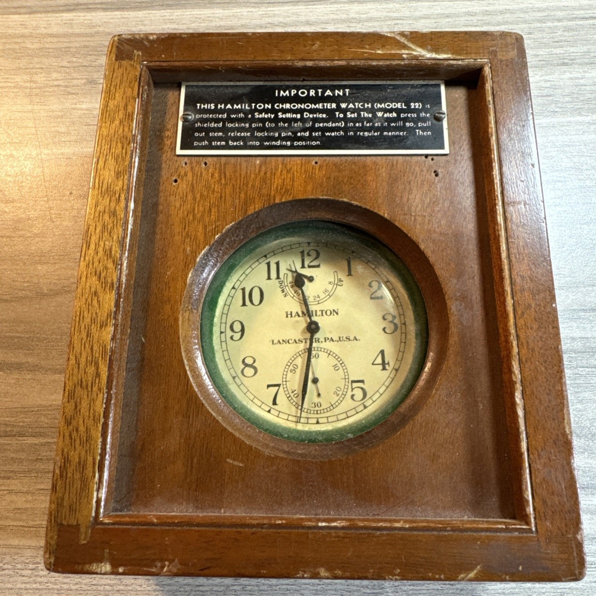 antique】40's US.NAVY USN 置き時計 USA アメリカ antique】40's US