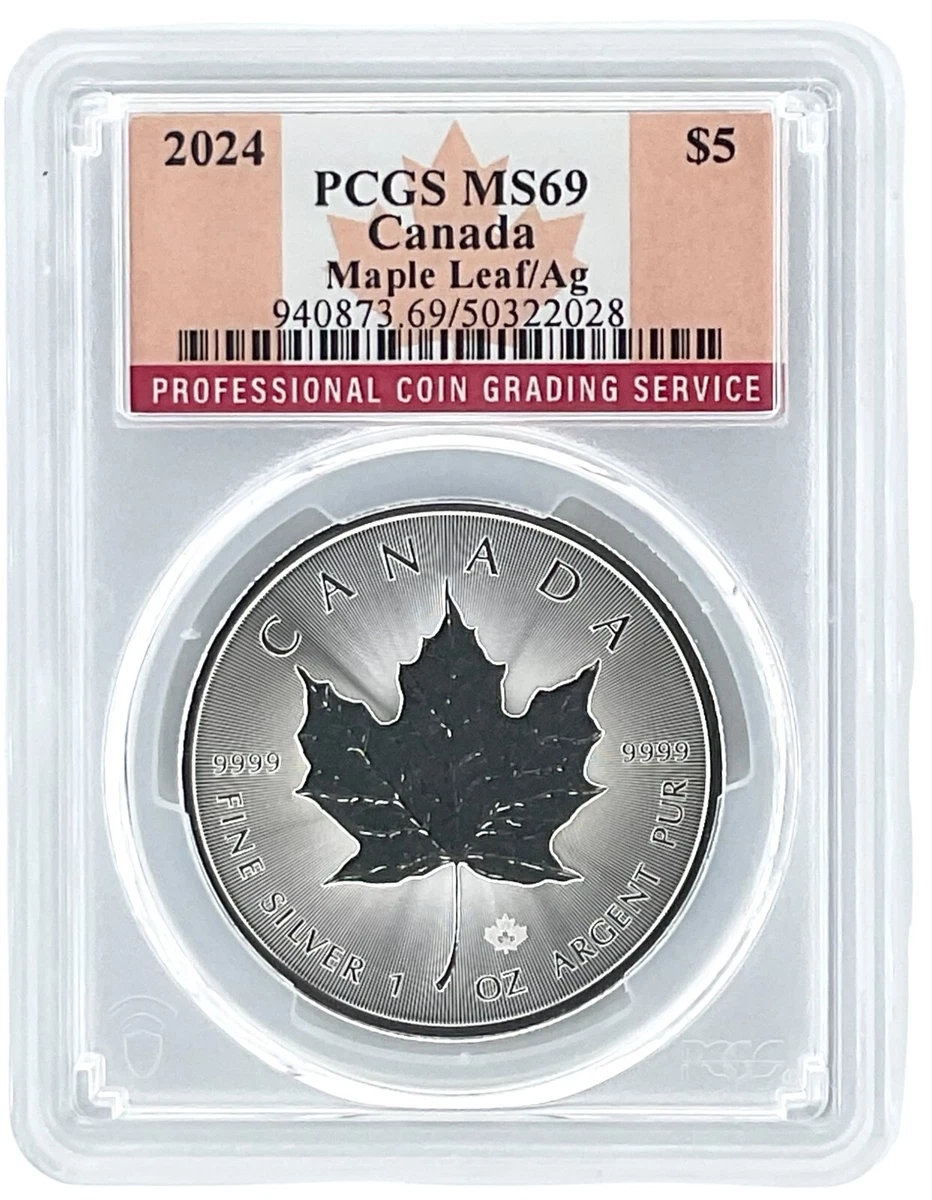 銀貨 2022 Canada Maple Leaf MS69 a 銀貨 2022 Canada Maple Leaf