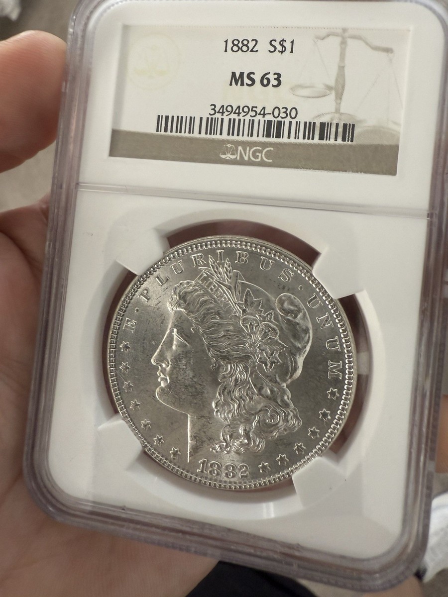 モルガン銀貨 1883年 NGC MS61 シルバー NGC モルガン銀貨 1883年 NGC