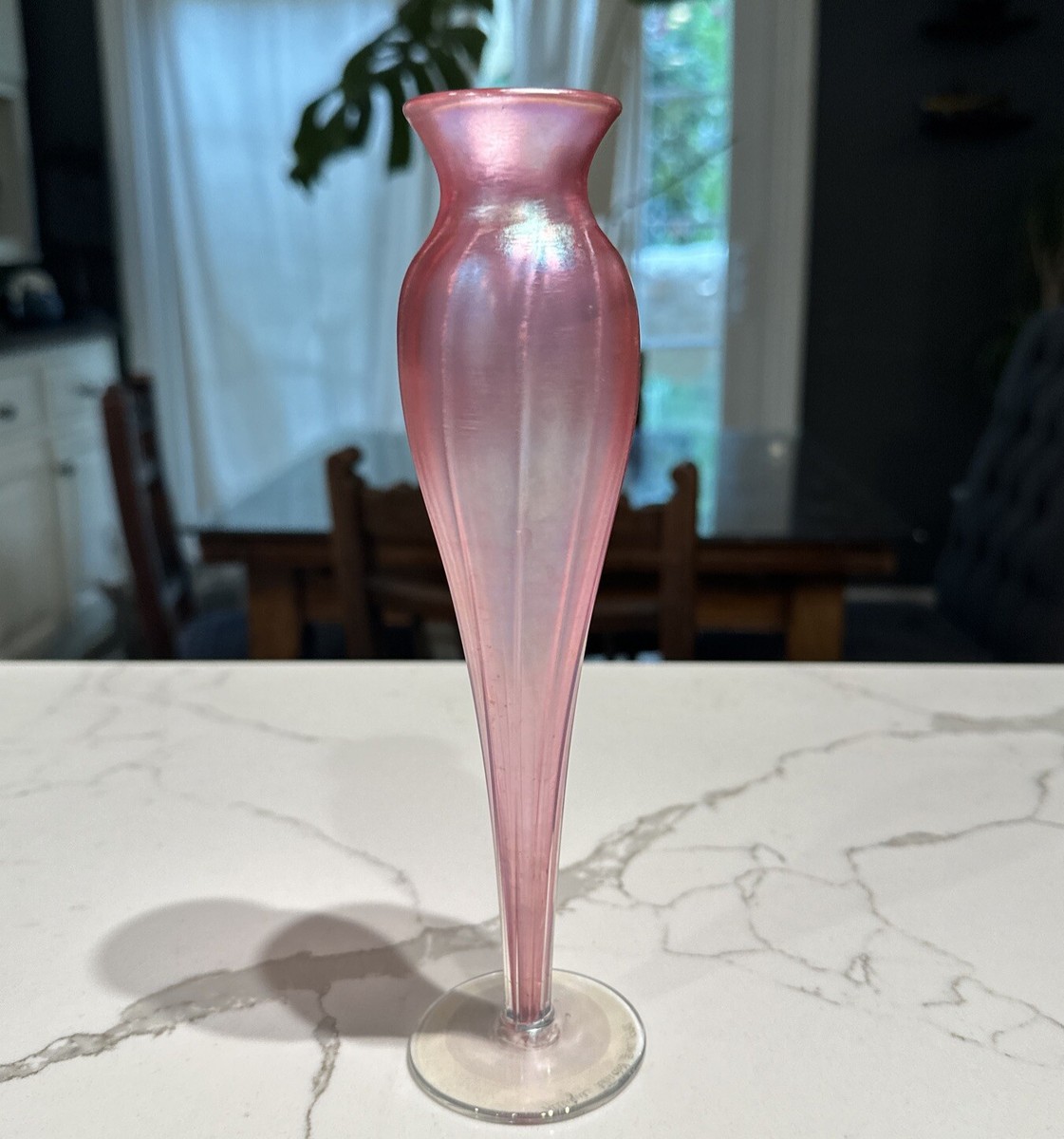 希少！Fentonオールドフェントンロイヤルルビーガラス容器花柄ハンド