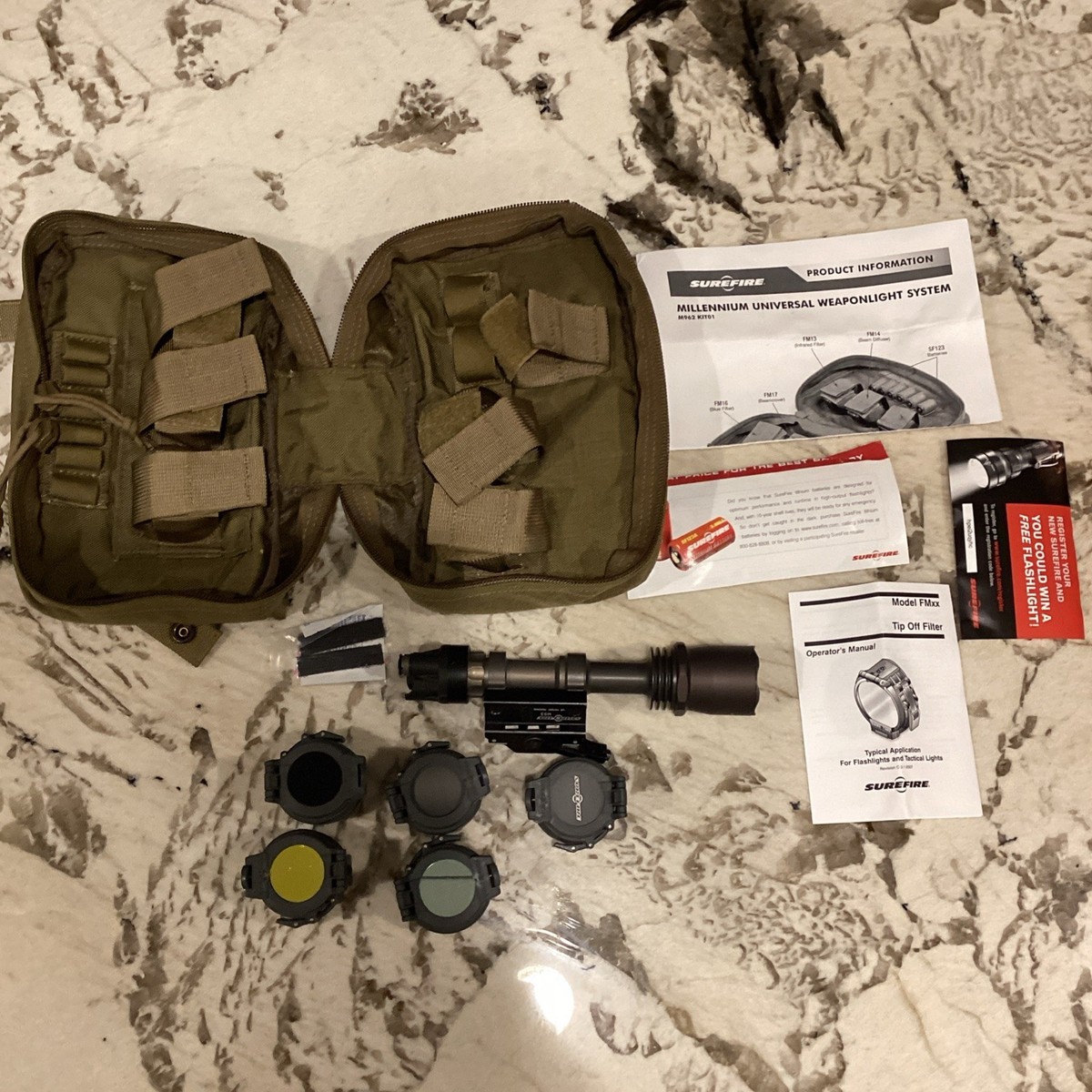 米軍実物 SUREFIRE M962 WEAPON LIGHT SYSTEM ② 米軍実物 SUREFIRE