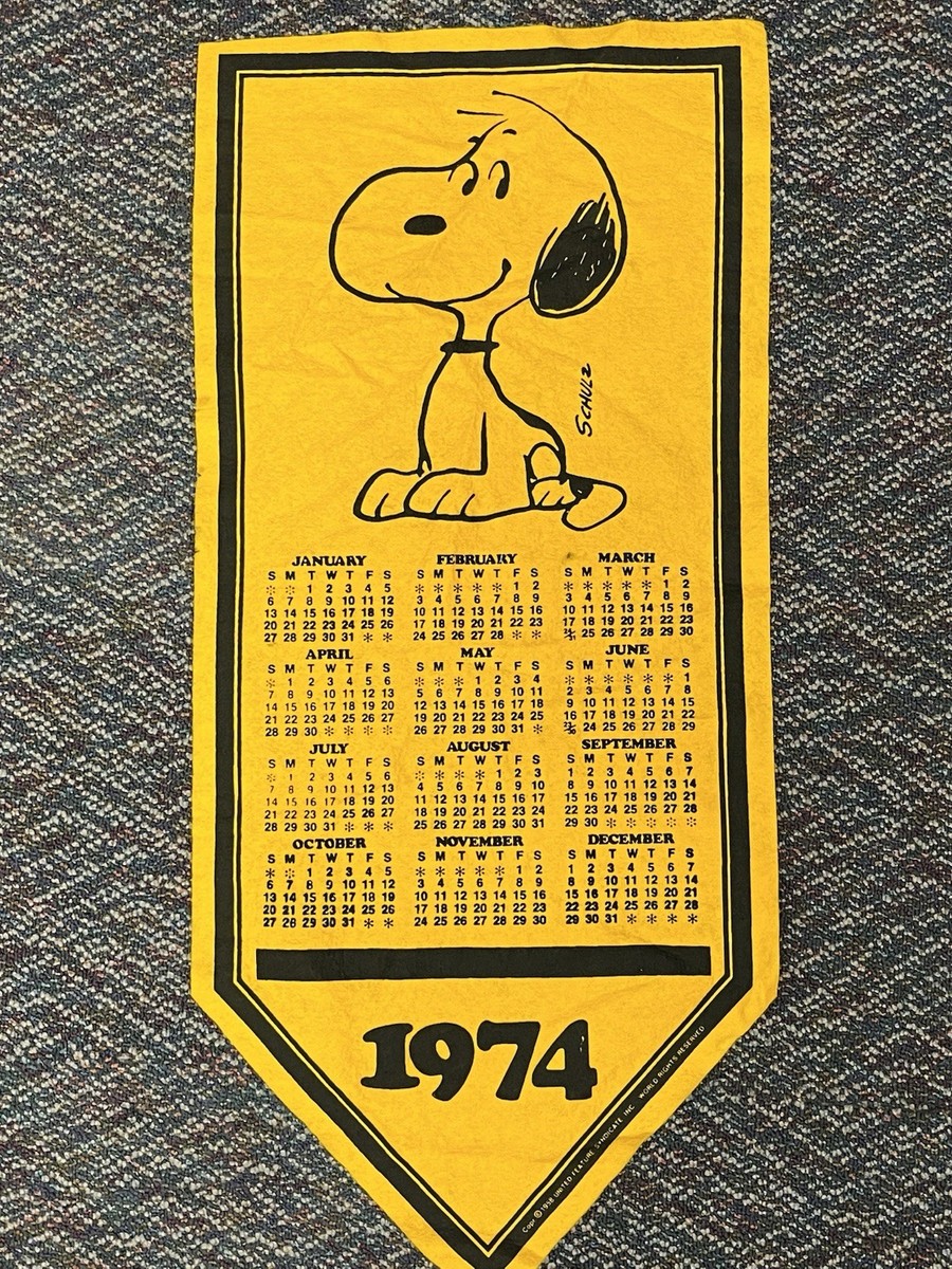 60s Vintage peanuts banner 【SNOOPY】 60s Vintage peanuts banner