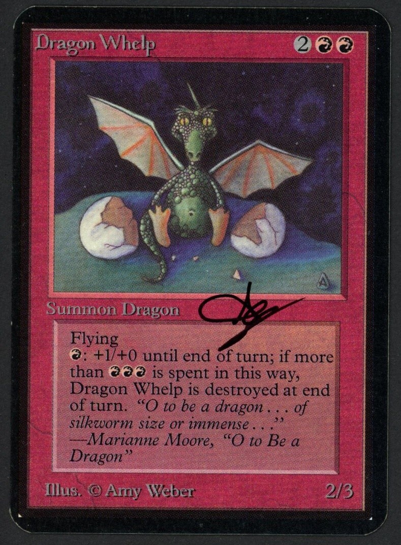 チビ・ドラゴン スケッチアート アーティストプルーフ MTG Amy Weber