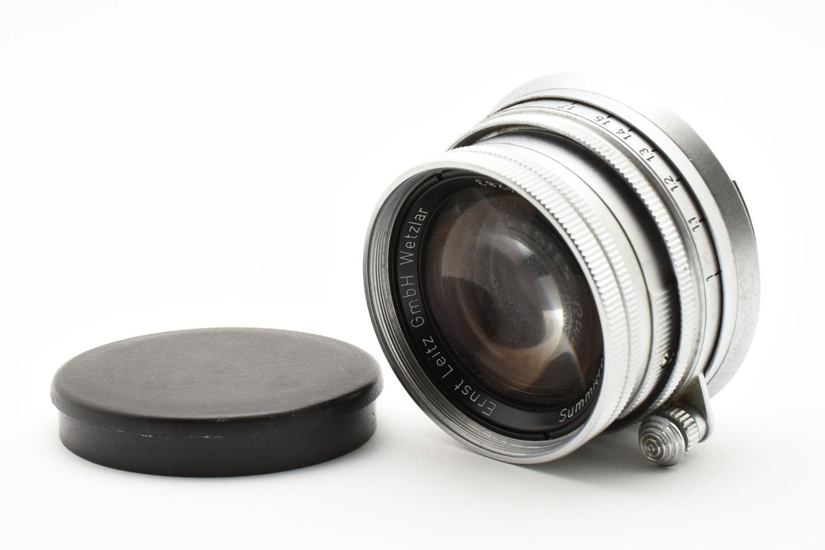 Ernst Leitz Summicron 5cm f/2 レンズ オールドレンズ】沈胴