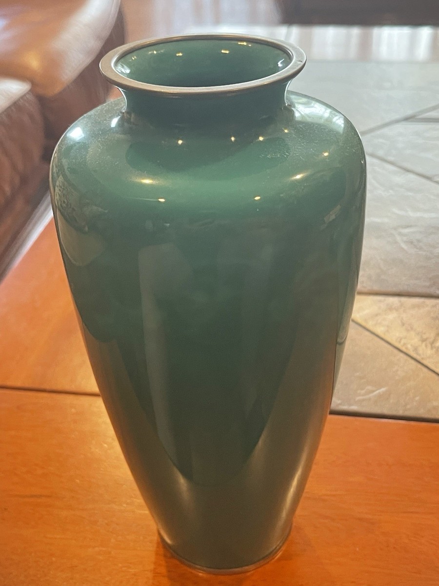 超希少品 】70's STIVER ITALY 大型 花瓶 クリスタル 緑 超希少品