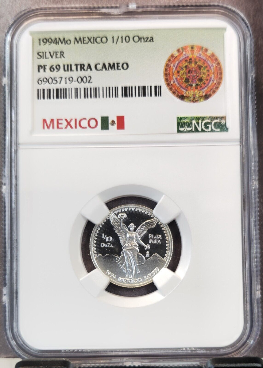 1998年発行のメキシコリベルタード1オンス銀貨
