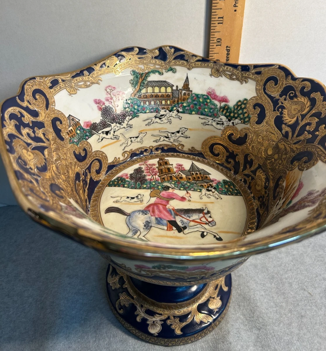 唐物 緑地粉彩花鳥紋漢詩碗 一対 雍正御製 款 中国美術 古玩 SN819 唐