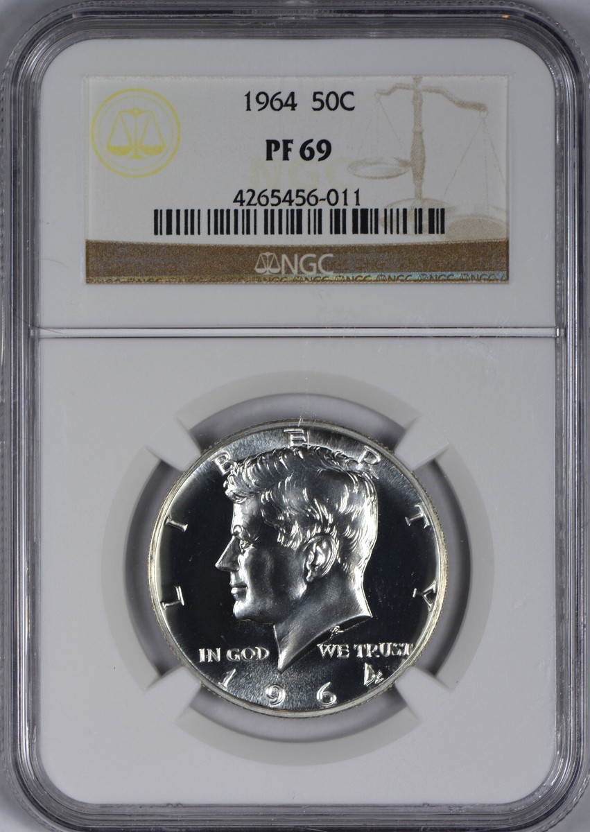 1969 アメリカ ハーフダラー 銀貨 ケネディ NGC PF 69 CAMEO 公式通販