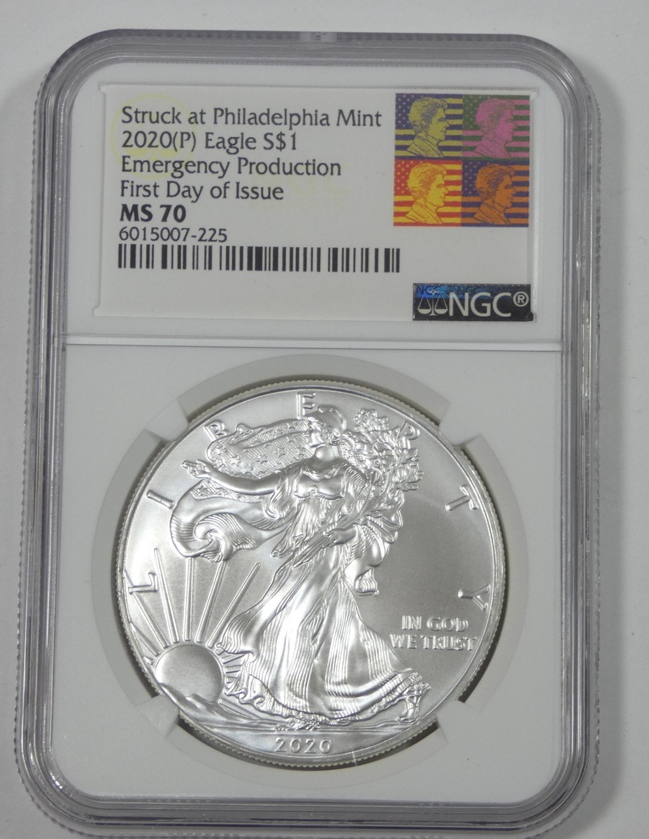 希少！イーグル銀貨 トランプ大統領 2020 PCGS MS70 楽天市場】【PCGS