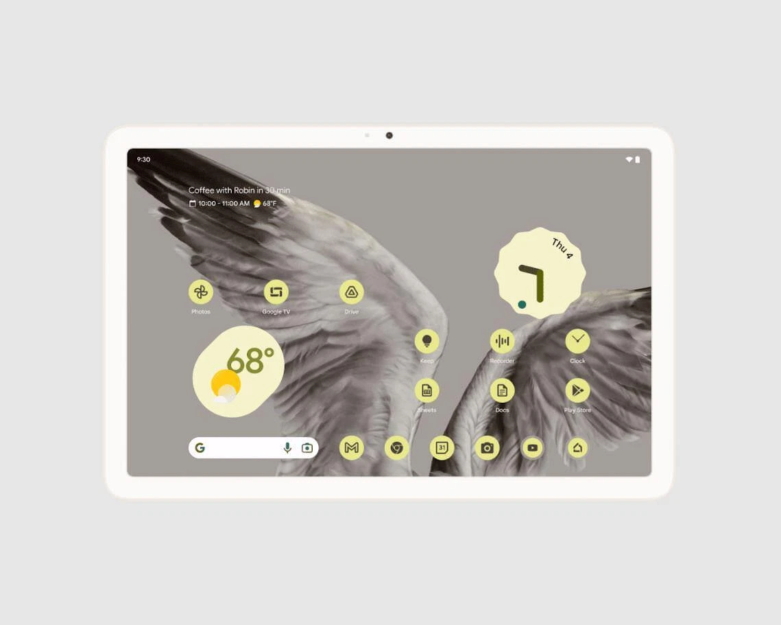 Google Pixel 128GB 11'' Wi-Fi 5G Tablet - Porcelain (GA04750-US