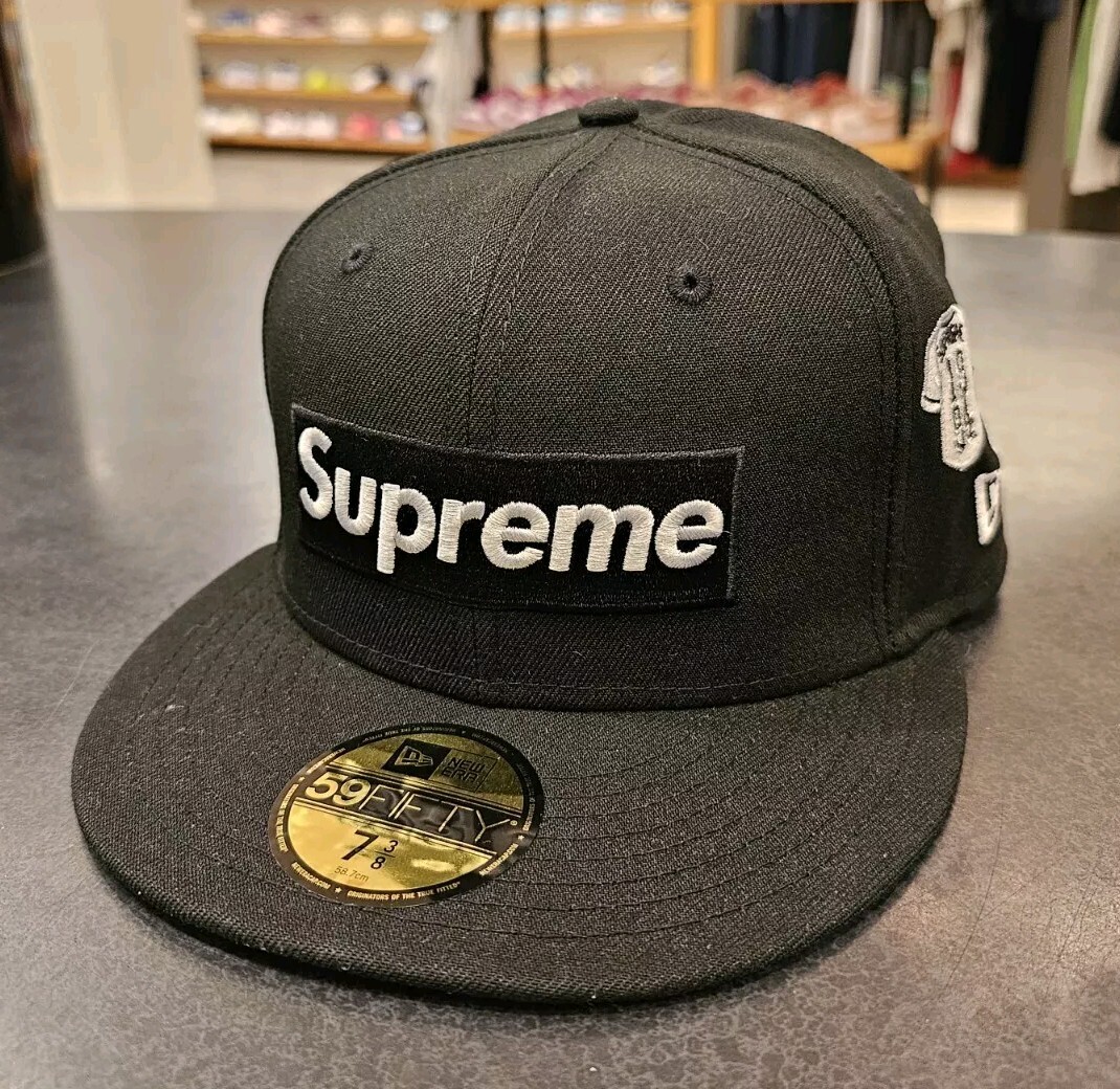 Supreme ブラックウールキャップ