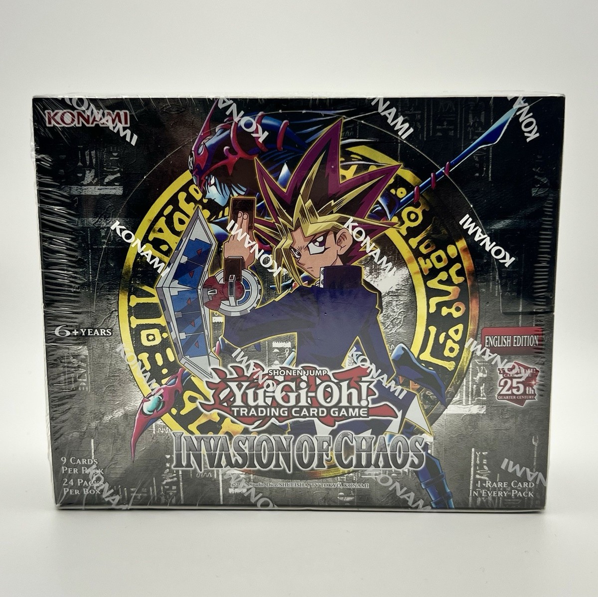 遊戯王 旧アジア invasion of chaos ポスター 開封済box 遊戯王 旧