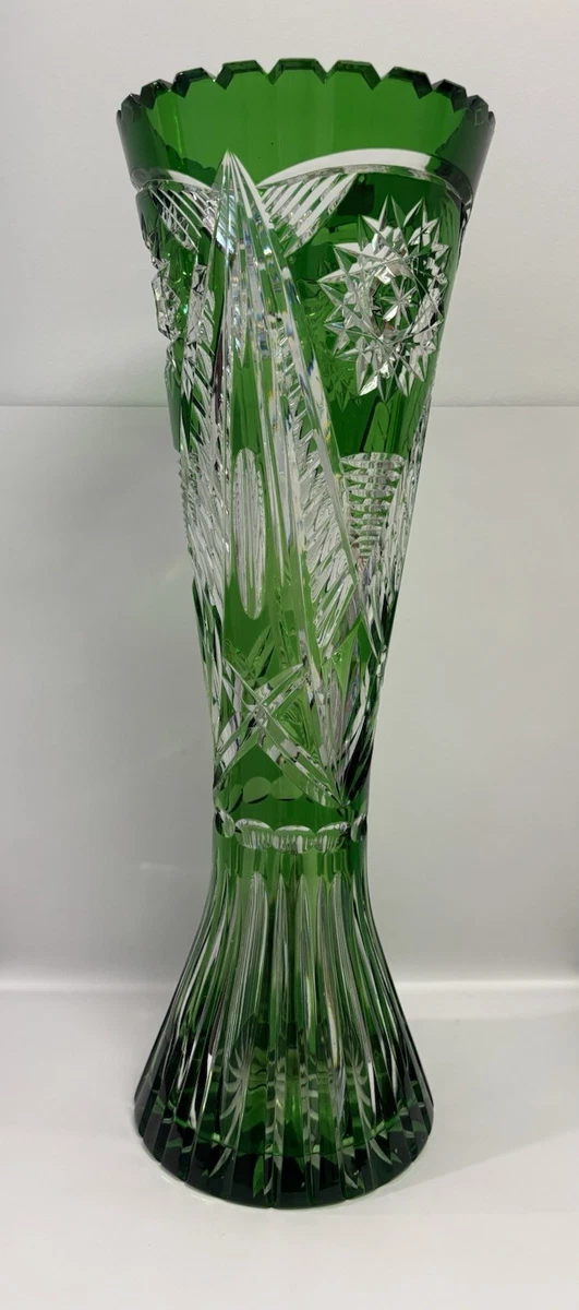 送料込み】切子花瓶 Lausitzer Glas社製(ドイツ) 送料込み】切子花瓶