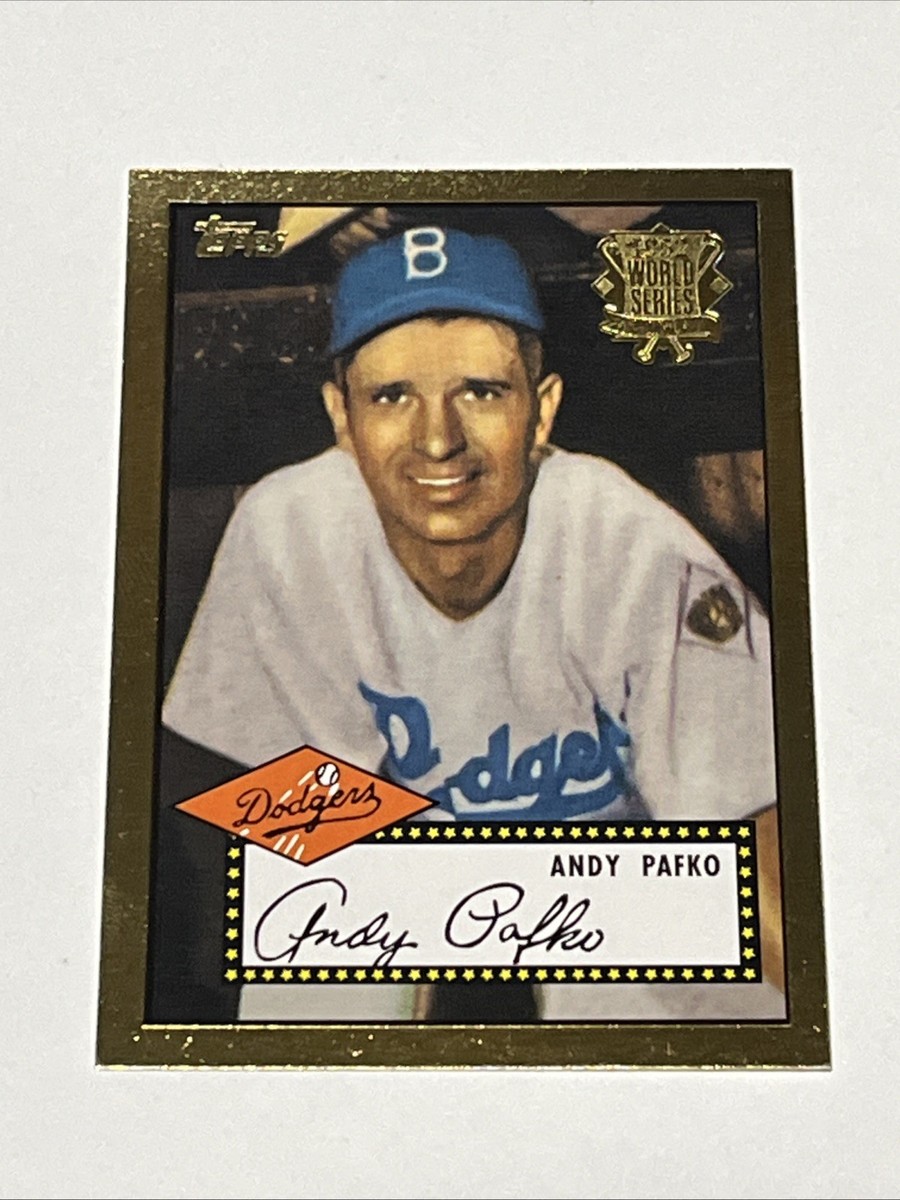 ゲームセンター・ゲームカード ANDY PAFKO 1956 TOPPS #312 PSA 8(OC