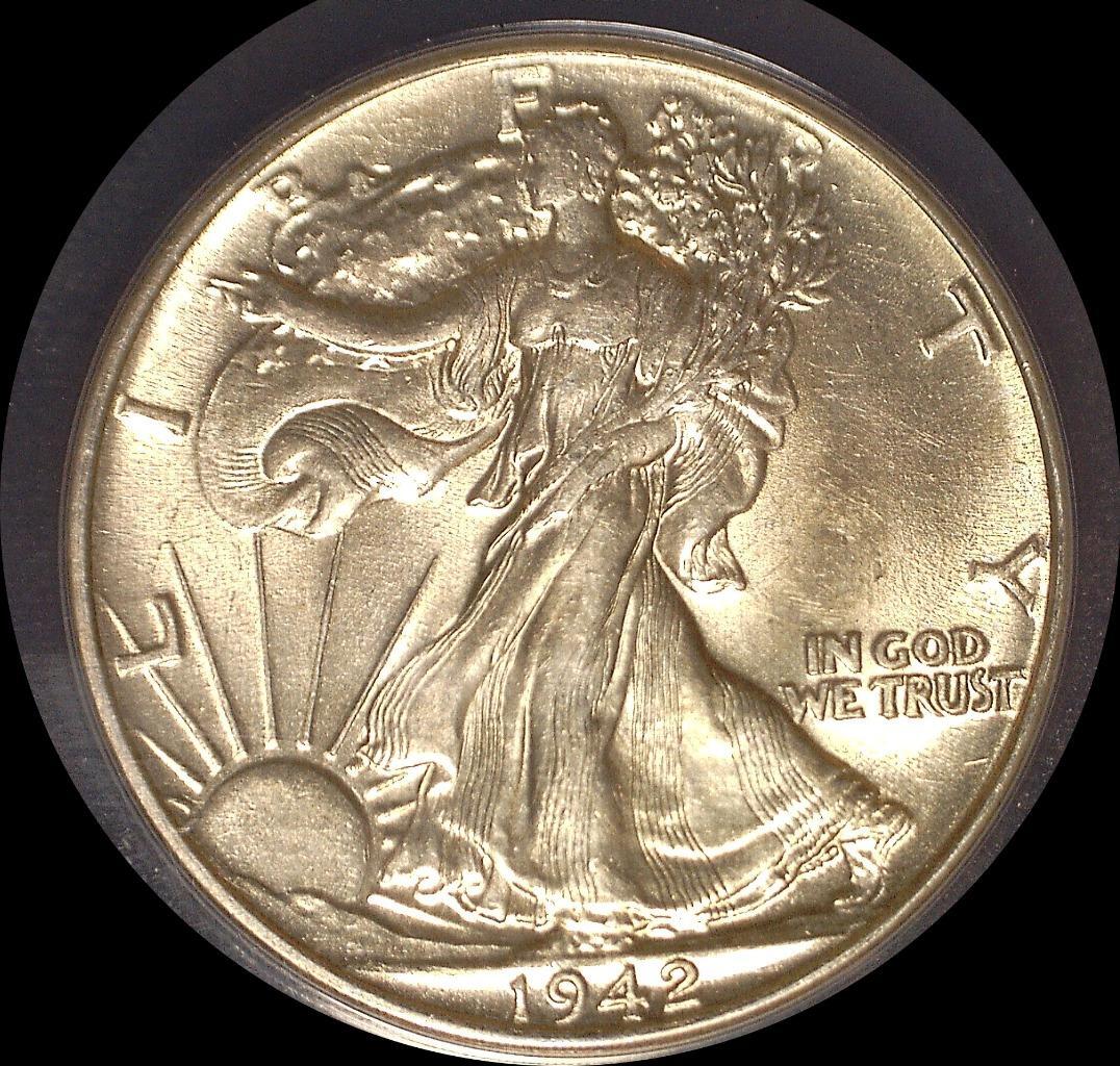 USA アメリカ 1944D NGC-AU58 50C ウォーキングリバティ 1944 D US