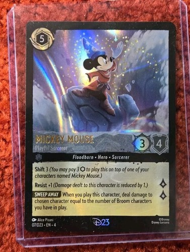 ロルカナ D23 expo2024限定 ミッキー ソーサラー PSA9 2024 DISNEY D23