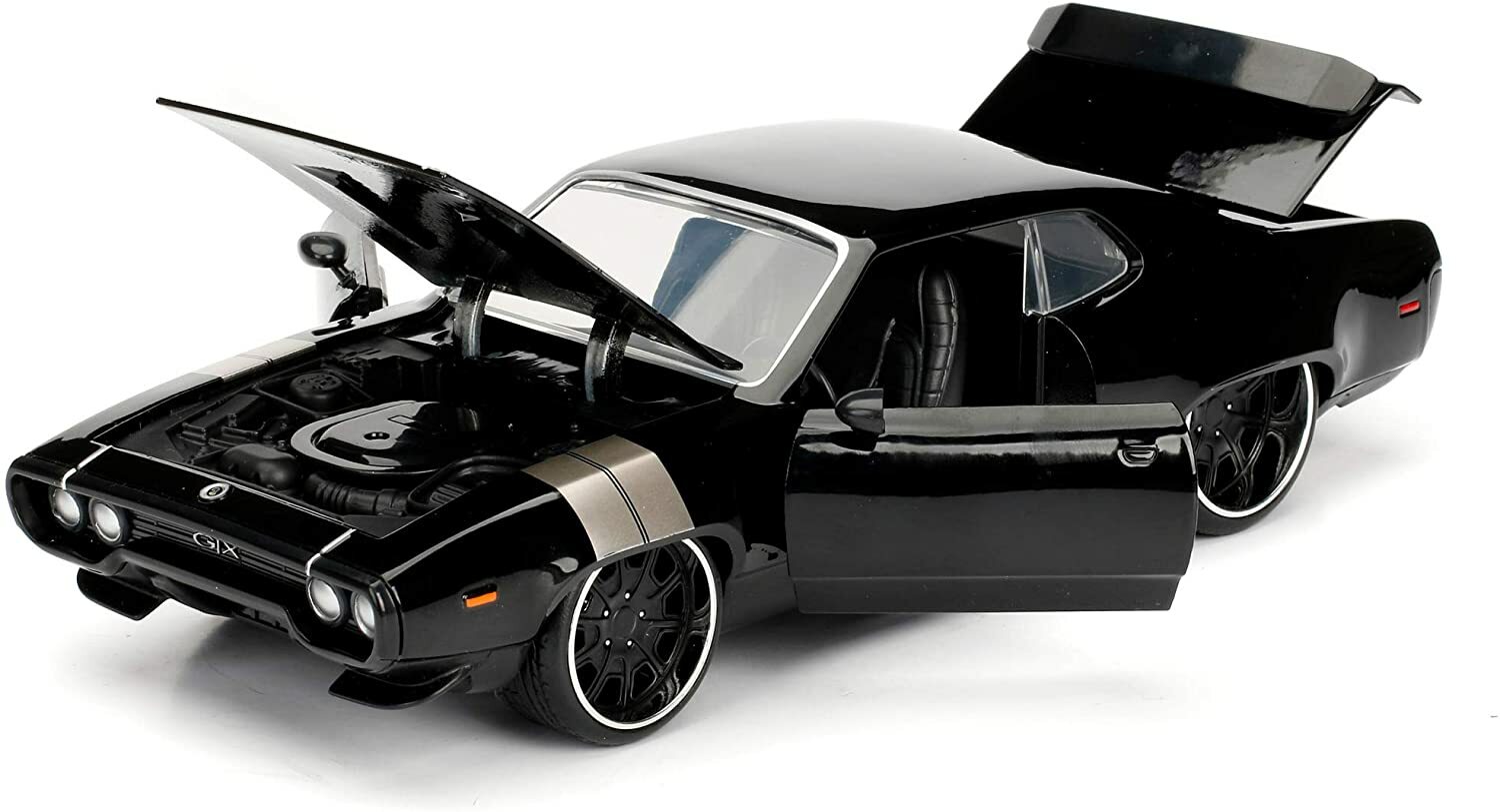 Fast & Furious 8 Black Dom's '72 Plymouth GTX Kids Model Diecast