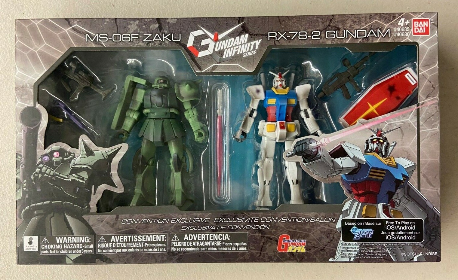 Infinity Epic Battle RX-78-02 Gundam vs. MS-06 Zaku II Action