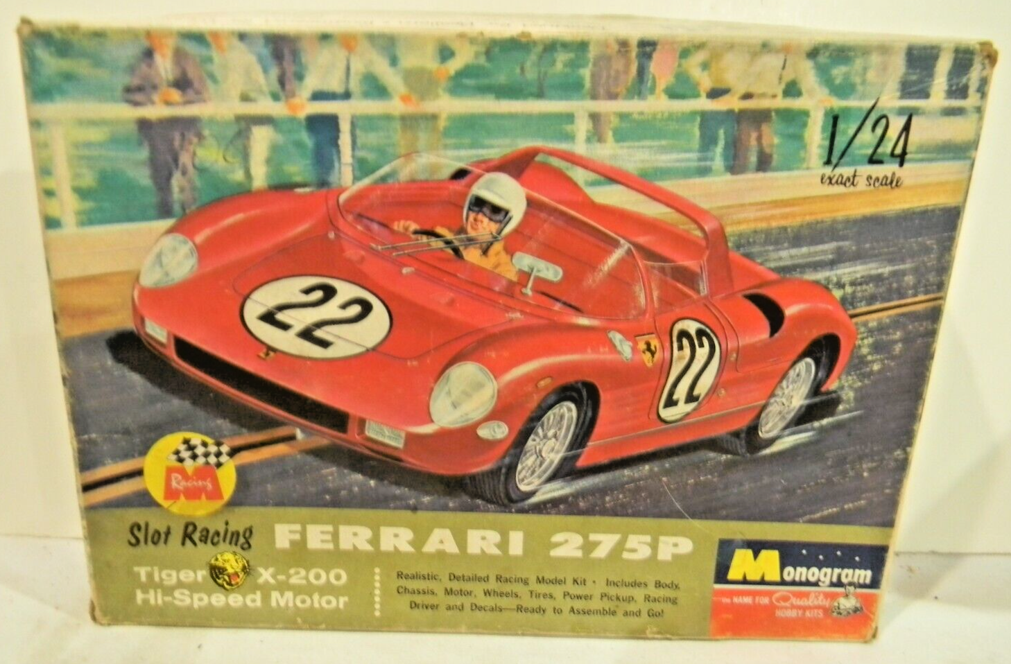 レア］60年代モノグラム フェラーリ275Pスロットカー組み立てキット