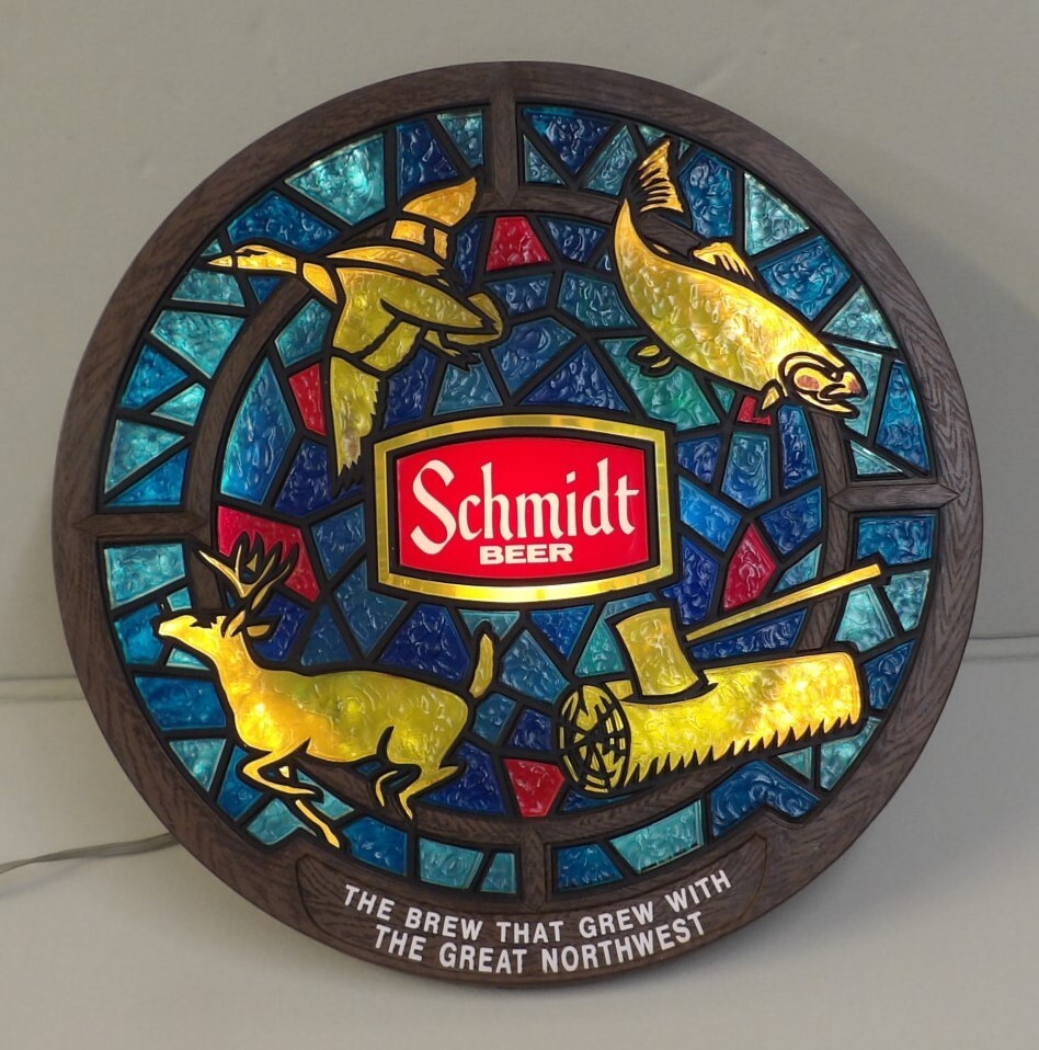 ビンテージ Schmidt BEER ライトサイン PUB バー ランプ ライト
