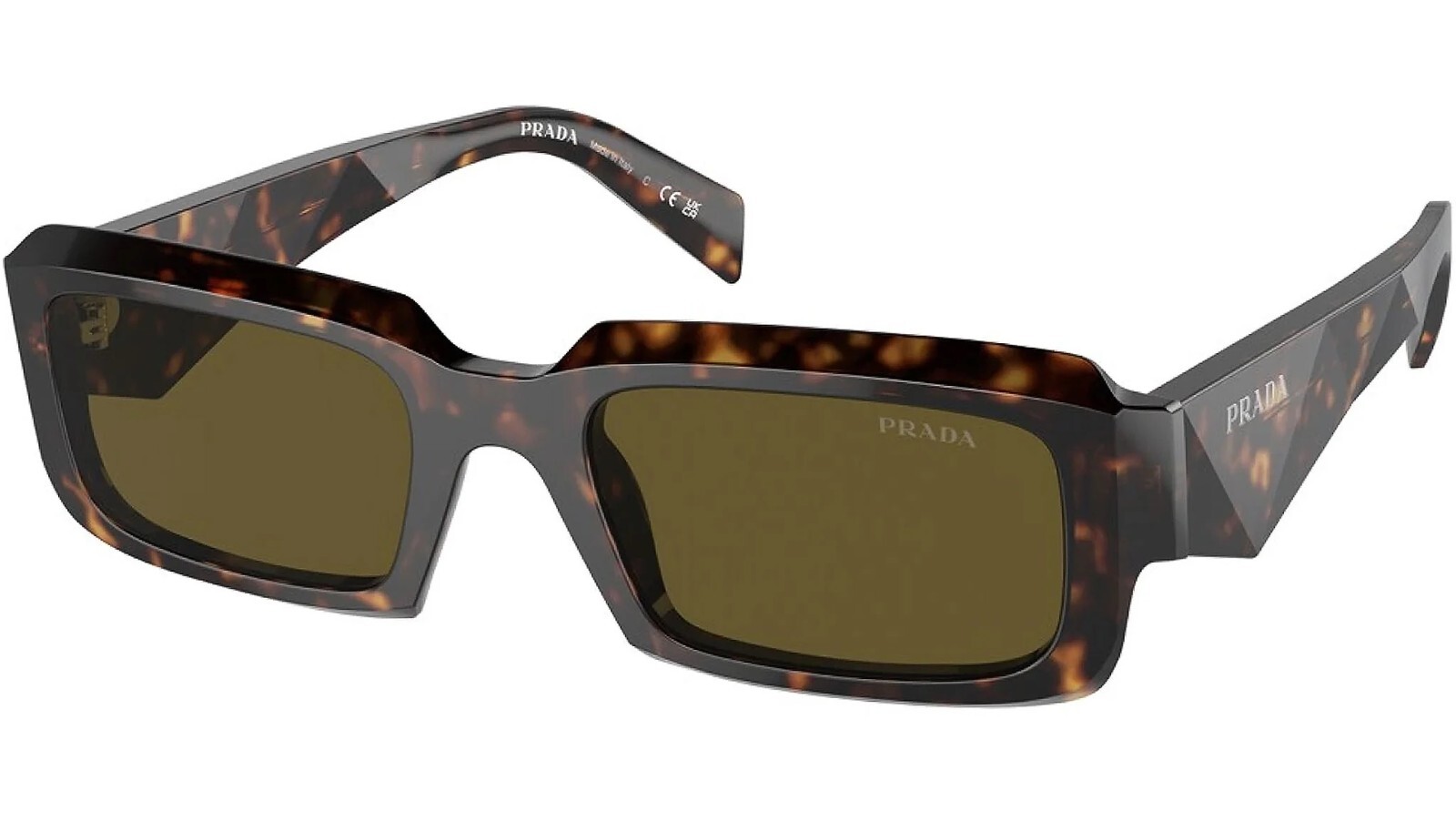 NWT PRADA PR 27ZS 19J09Z Tortoise Brown Dark Men's 54 mm