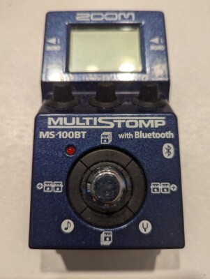 ZOOM MS-100BT MULTI STOMP Bluetooth Guitar Multi Effect Pedal