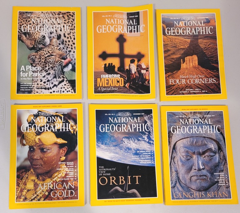 National Geographic Magazine 1996 Complete Year Set of 12! | eBay