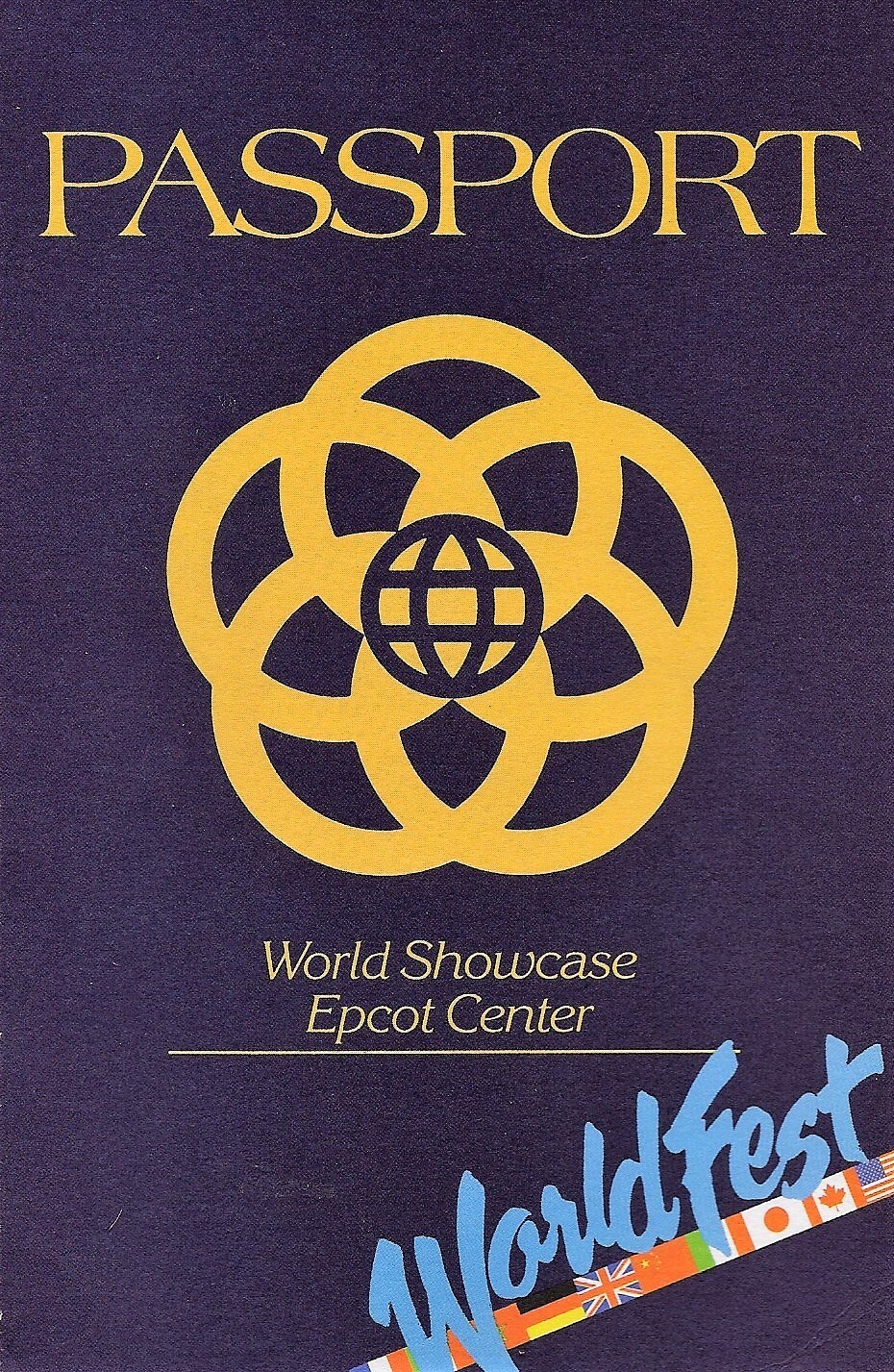 DISNEY-WALT DISNEY WORLD-EPCOT CENTER-WORLDFEST PASSPORT-COMPLETE
