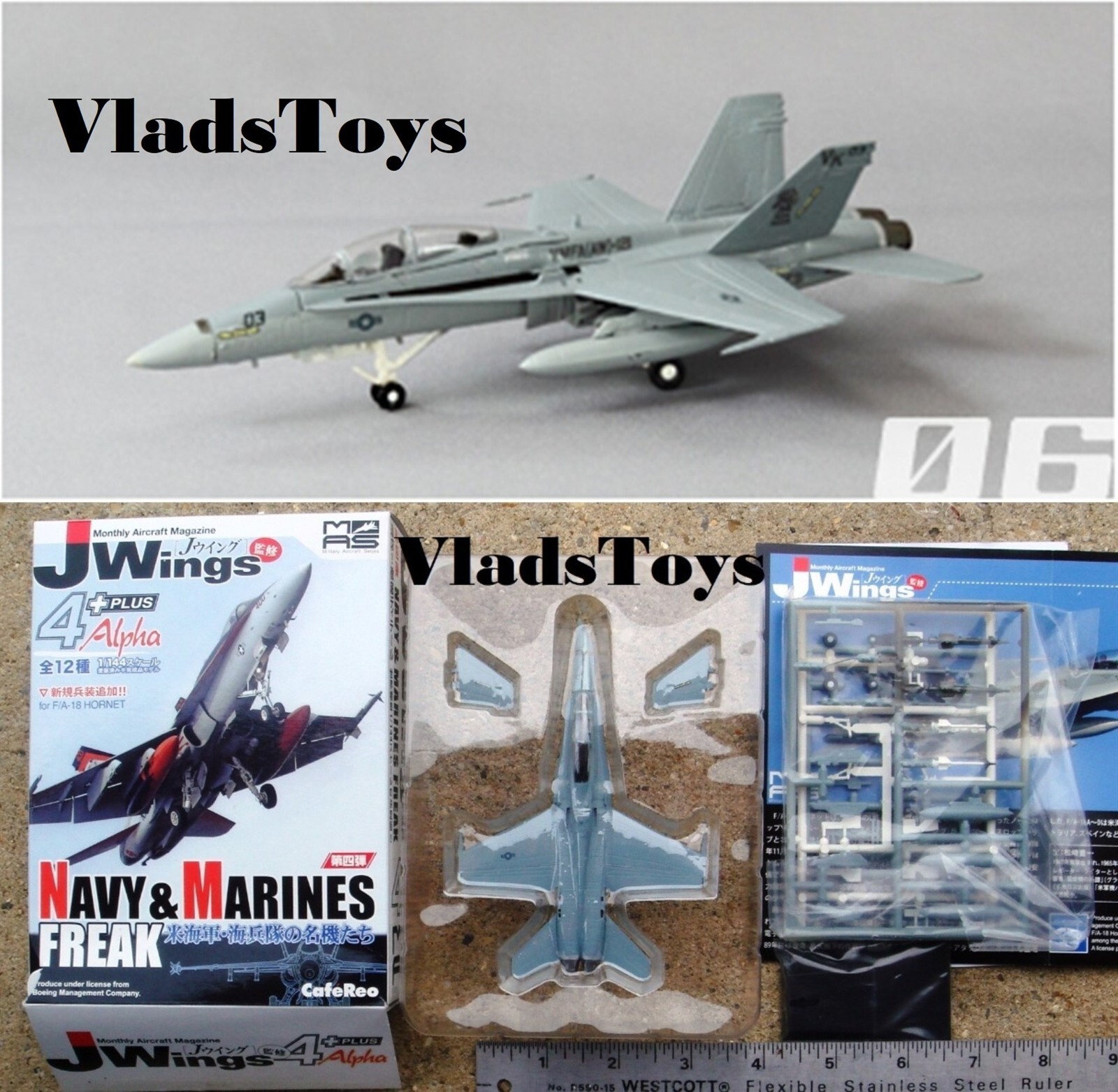 CafeReo 1:144 Jwings 4 Navy & Marines F/A-18D Hornet Green Knights