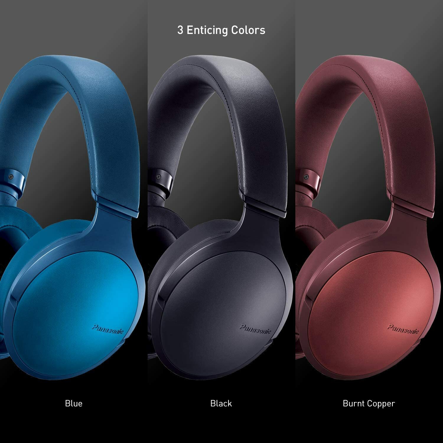 Panasonic RP-HD305B Premium Hi-Res Wireless Bluetooth Over The Ear