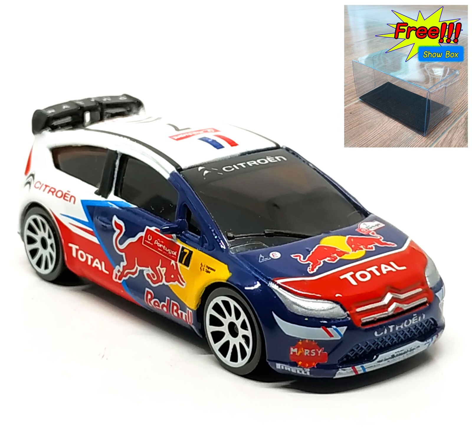 Majorette Citroen C4 WRC Bull no.7 Red / White 1:57 (3 inches) no