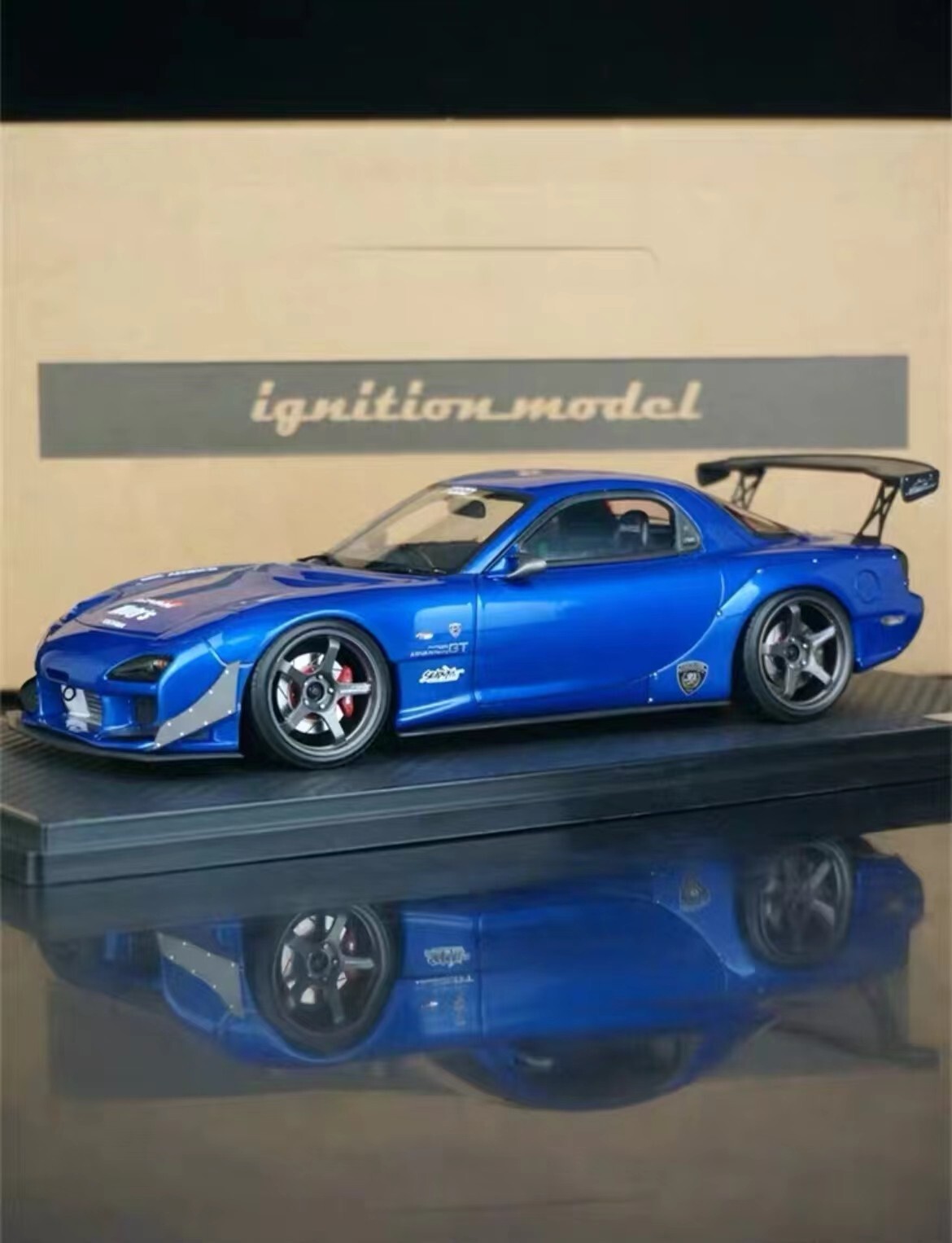 Ignition Model 1/18 FEED Mazda RX-7 (FD3S) 魔王 Blue Metallic JDM