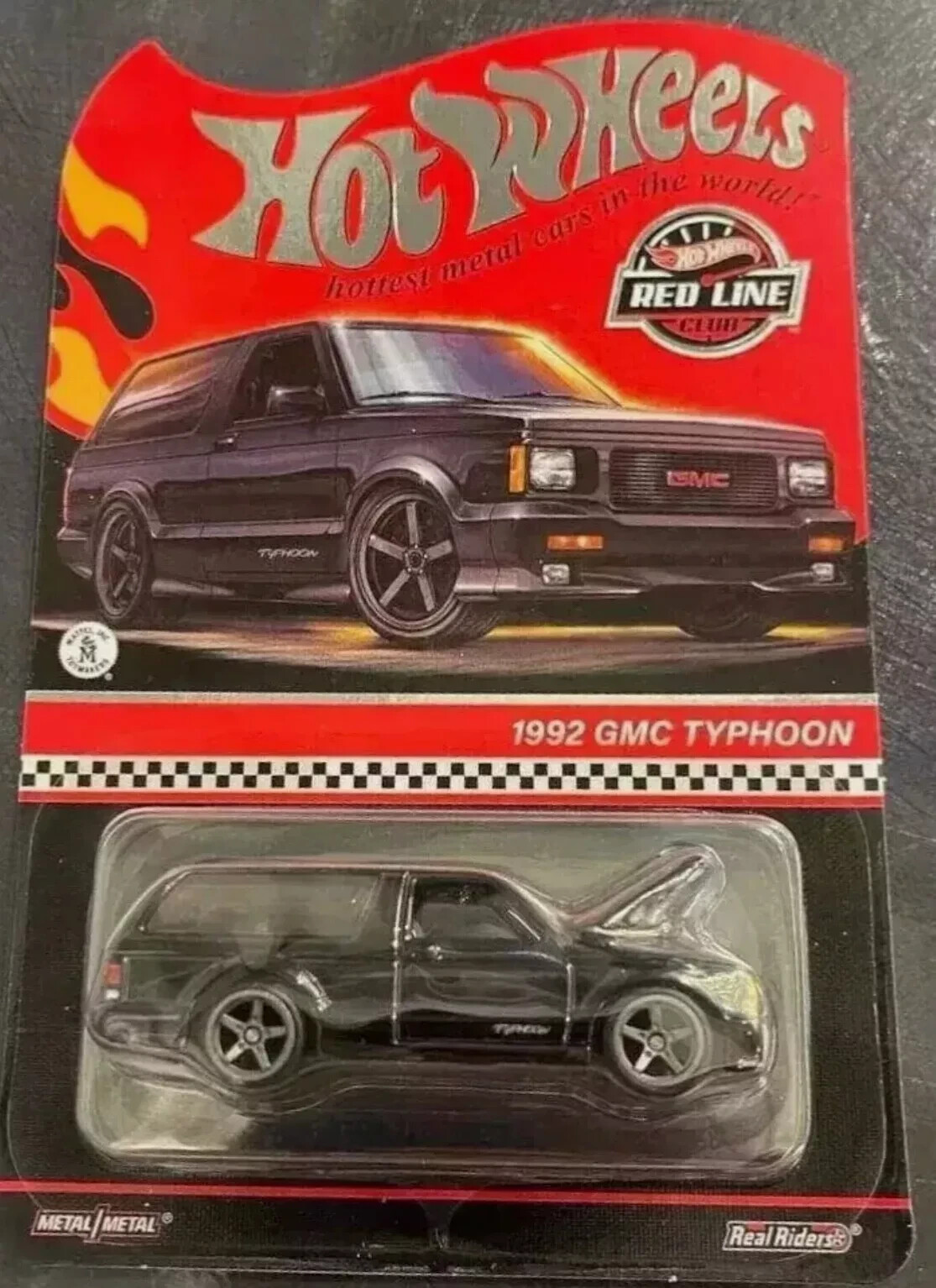 Hot Wheels RLC 1992 GMC Typhoon Black Opening Hood 2024 *PRESALE