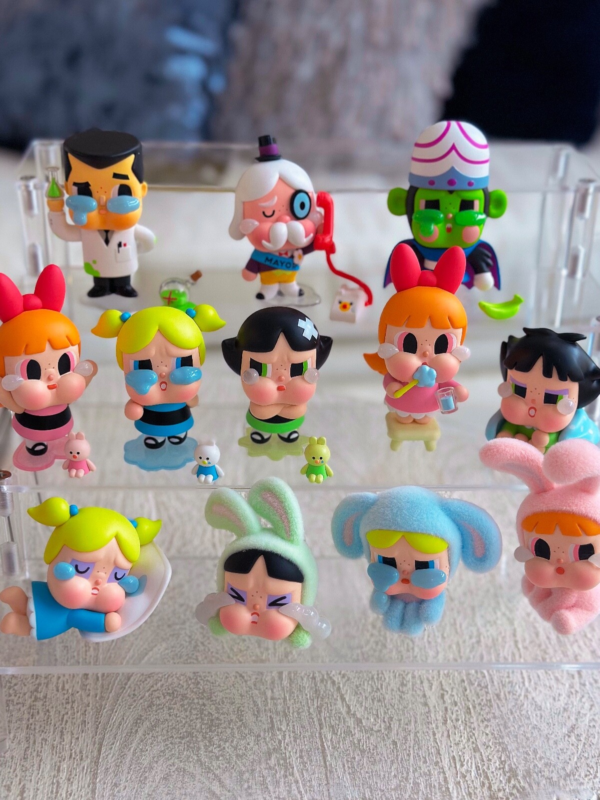 POP MART The Powerpuff Girls x Crybabies Series Figure Opened