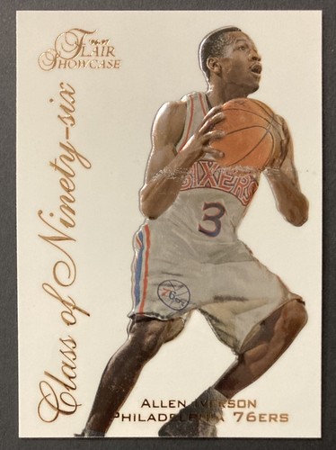 1996-97 NBA Flair Showcase Class of '96 Allen Iverson RC Rookie 10