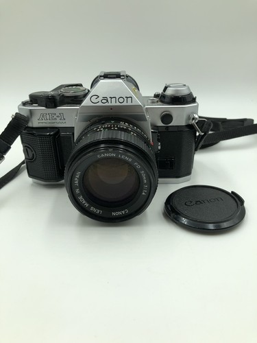 Canon AE-1 program 35mm film camera With Canon Fd 50mm f/1.4 Lens