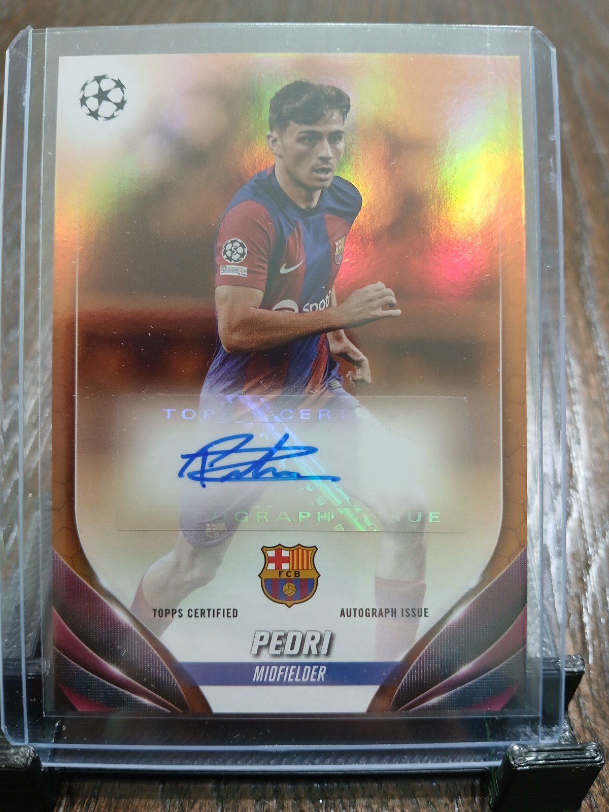 Topps Finest PEDRI 小売 ペドリ サインカード 【25シリ】 バルセロナ