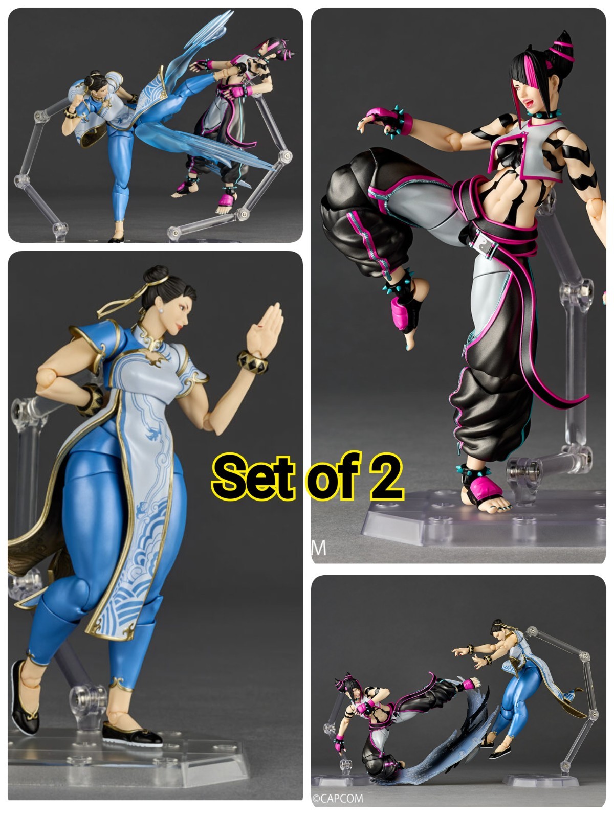 PSL Revoltech Amazing Yamaguchi Juri & Chun-Li Street Fighter 6