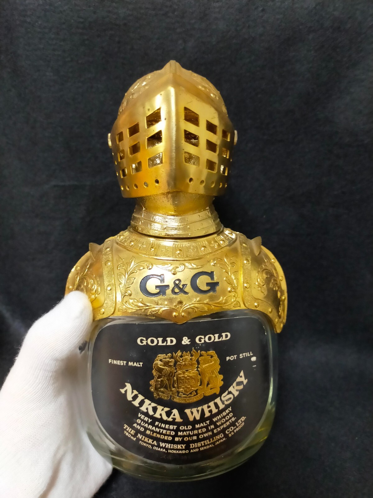 NIKKA ニッカウイスキー G&G ボトルカバー 騎士 鎧 甲冑 /T9