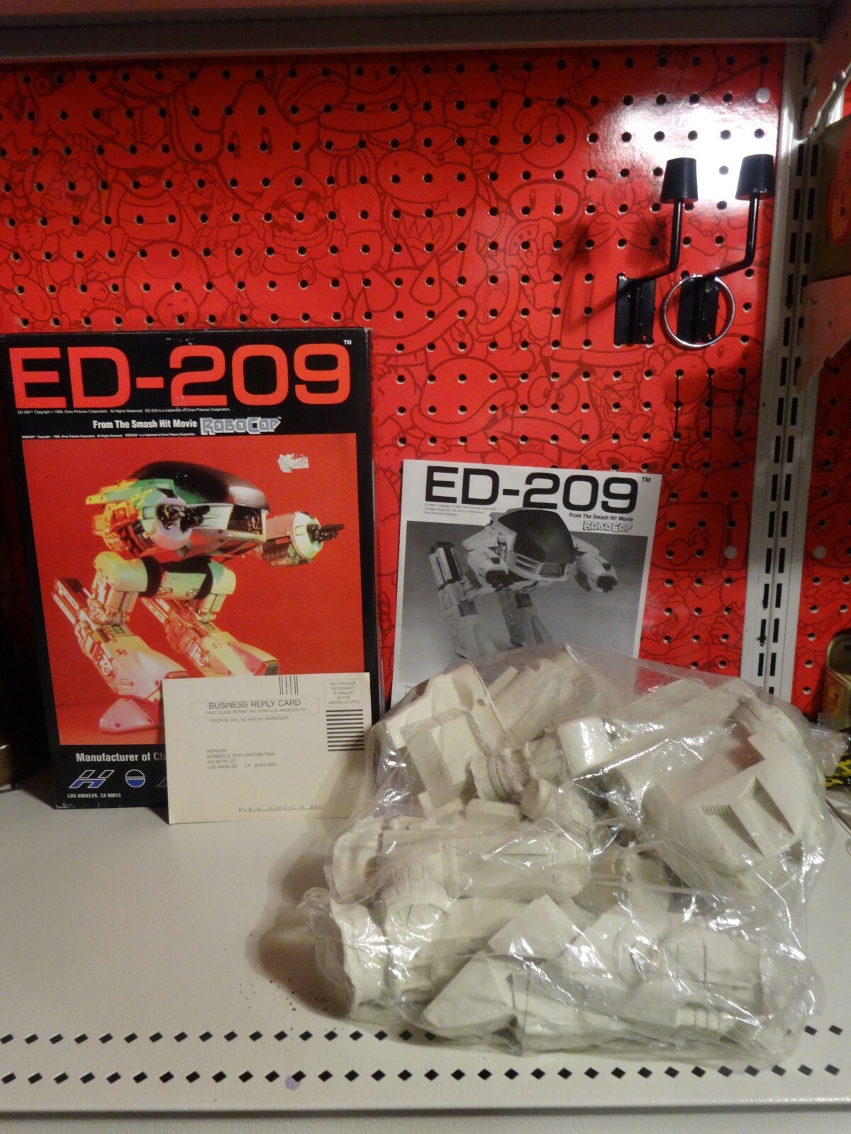 Vintage 1989 Horizon Robocop ED-209 Vinyl Model Kit Japan 1/9