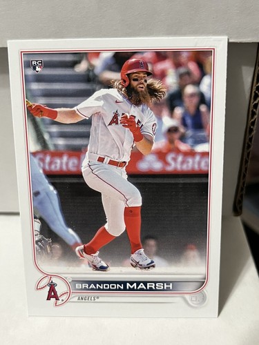 2022 Topps Series 1 BRANDON MARSH Rookie RC #243 ANGELS - No Foil