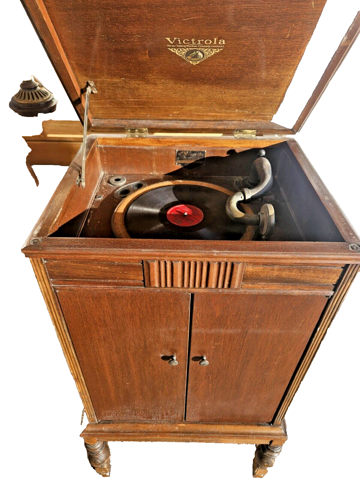 victor victrola ビクター ビクトローラ J1-81 蓄音機 蓄音機 年代物