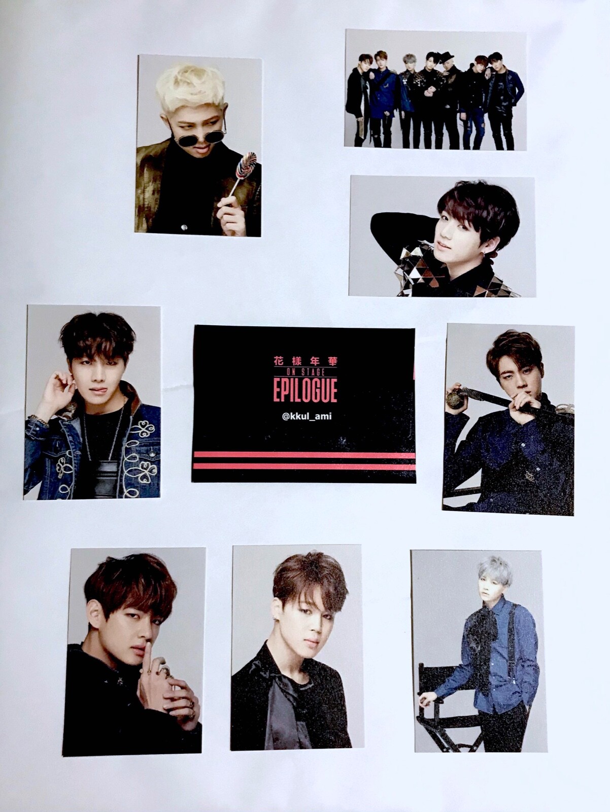 BTS 防弾少年団 花様年華 EPILOGUE MINI PHOTO ALL BTS 2016 花様年華 (