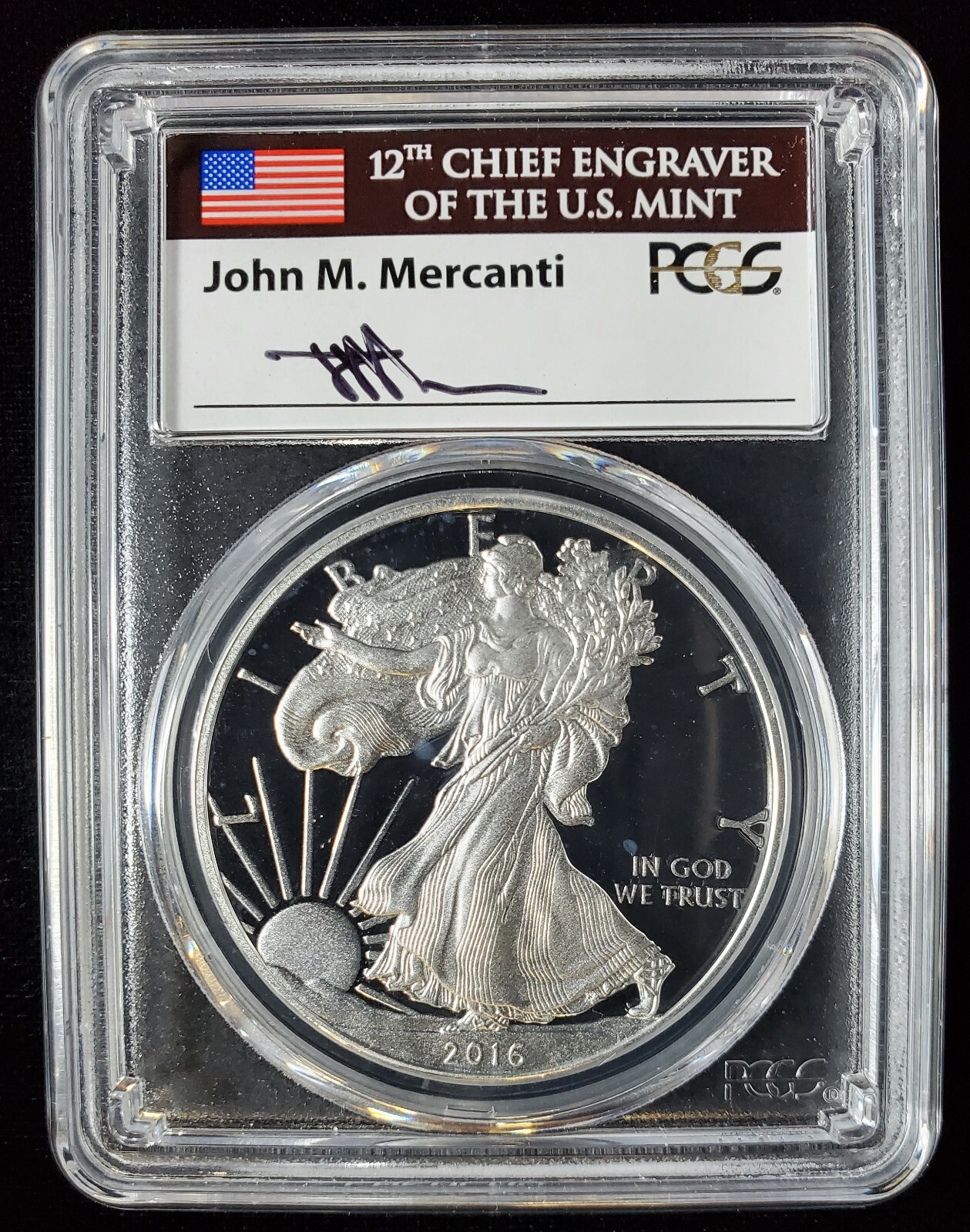 1986年 シルバーイーグル PCGS PR70DCAM 4 PCGS最高鑑定☆2016年