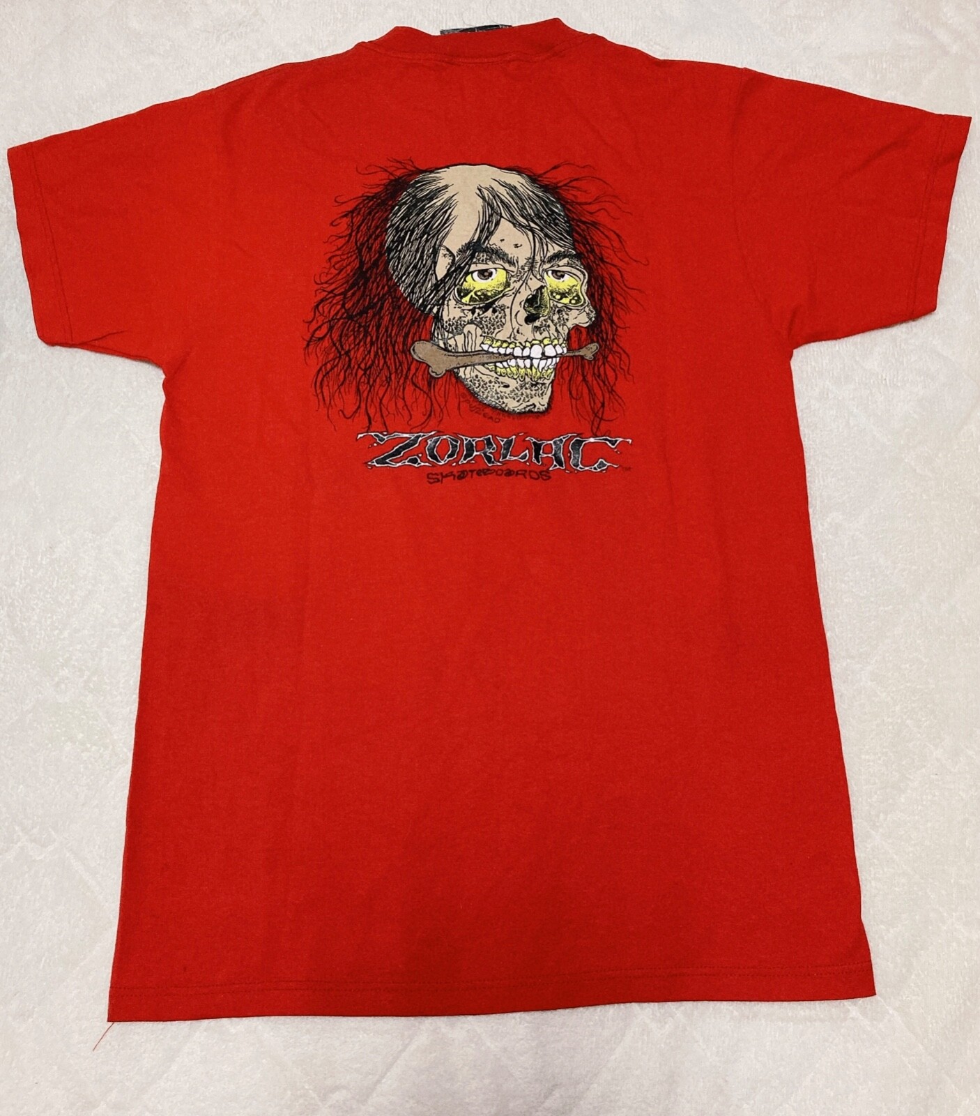 ZORLAC T-Shirt 90s Vintage Skateboard SizeM Pushead Septic Death