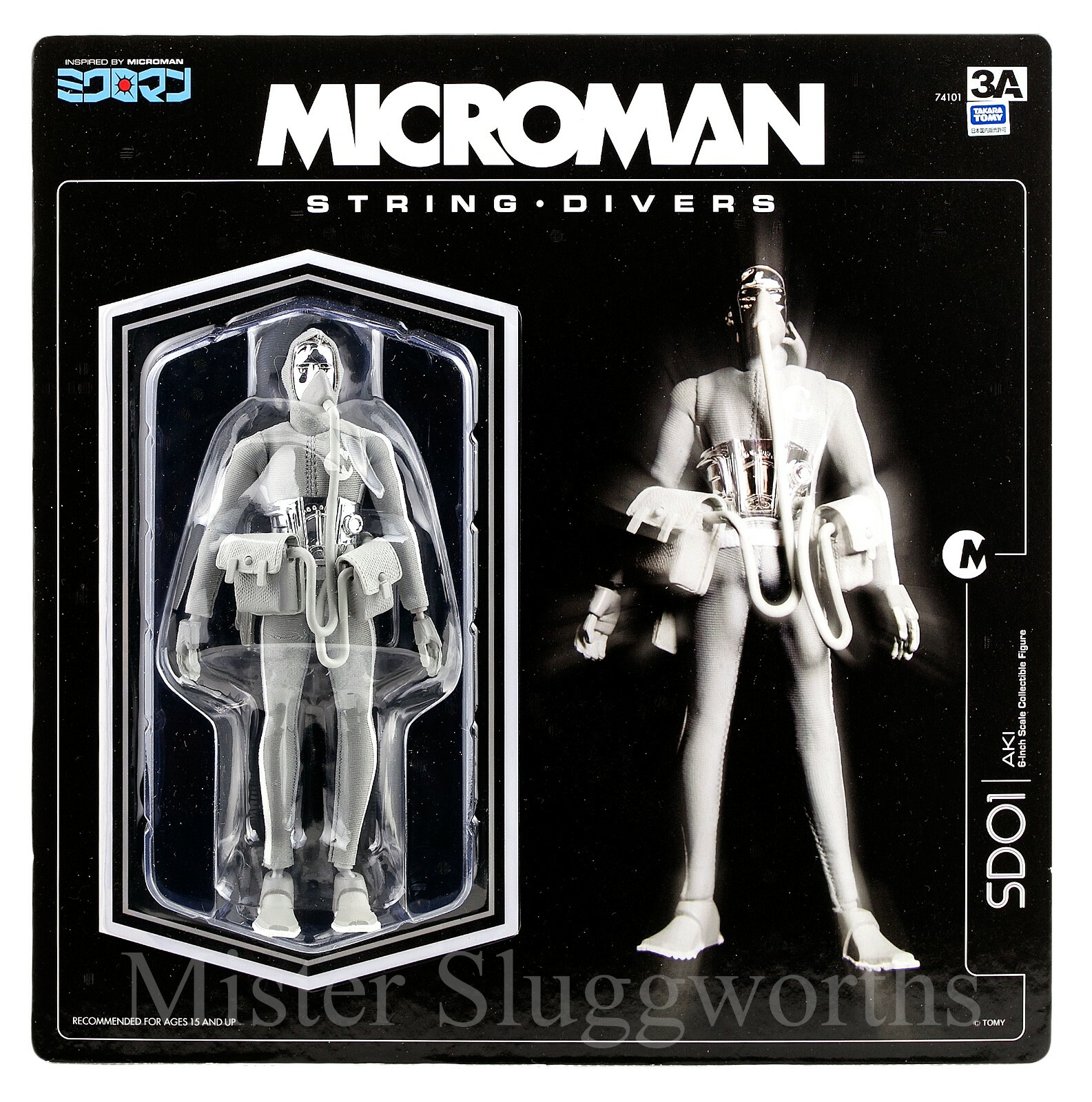 NEW 3A Microman Micronauts String Divers SD01 Michael Ashley Wood