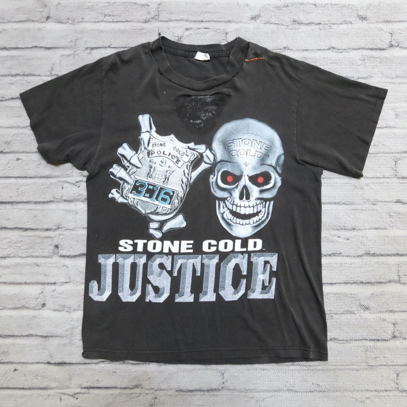 Vintage 90s WWF Stone Cold Steve Austin Shirt Wrestling Justice | eBay