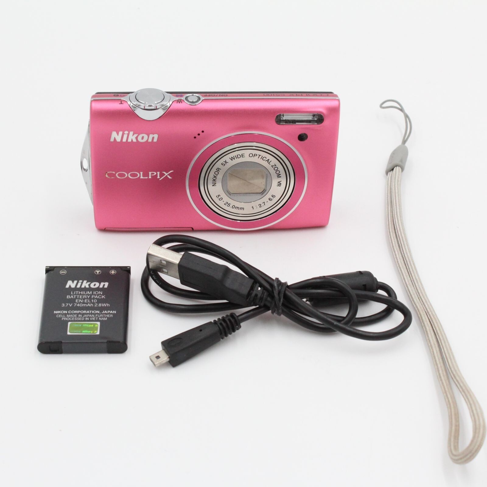 ニコン コンデジ Nikon COOLPIX W100 ピンク 中古 Wi-Fi ＆ Bluetooth