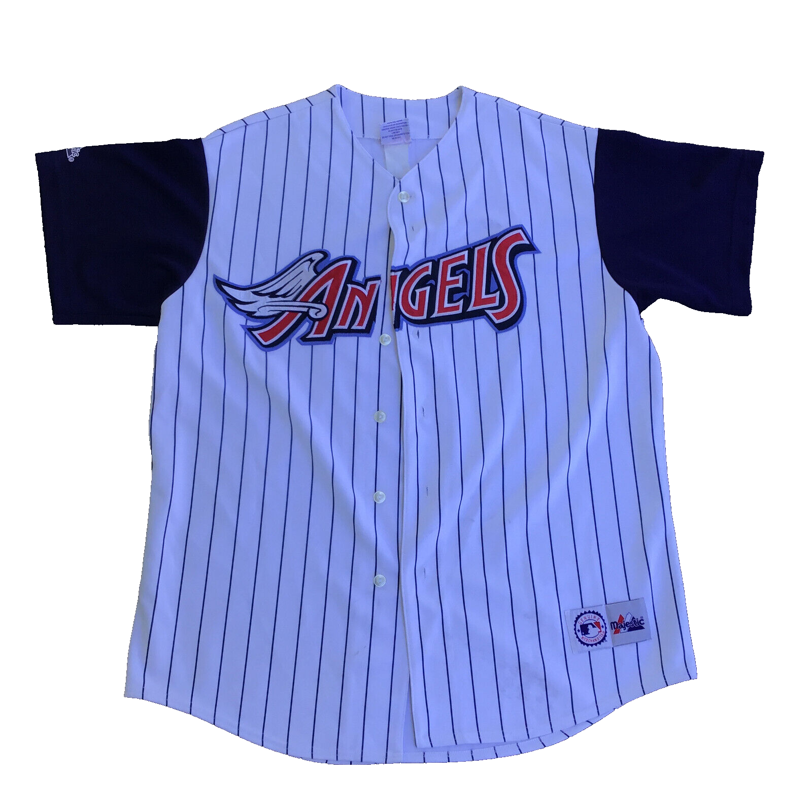 ミュージシャン BABYL BASEBALL JERSEY XXL Vtg 90's Anaheim Angels